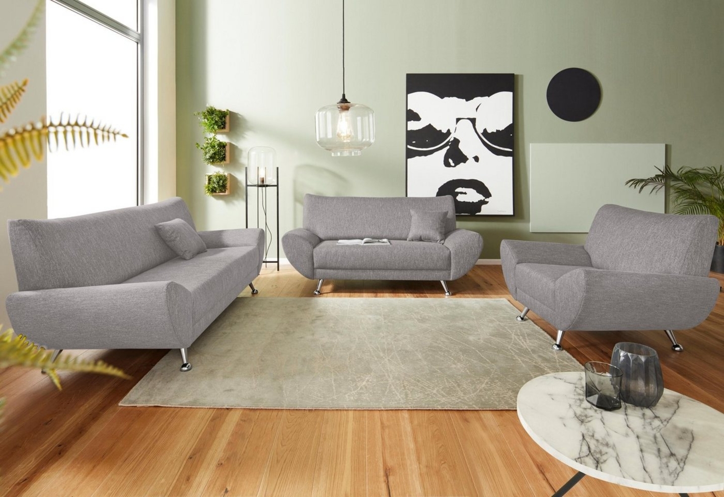 INOSIGN Polstergarnitur Saltare elegant und komfortabel, OTTOs Choice, (3-tlg) Bild 1