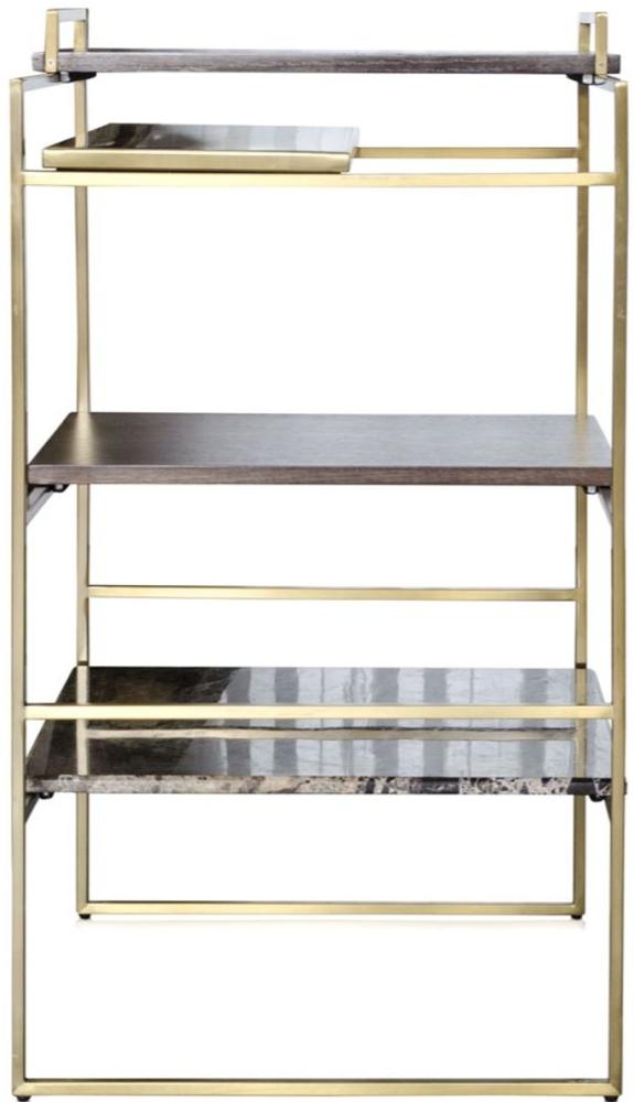 Casa Padrino Luxus Designer Beistelltisch Gold 45 x 45 x H. 80,5 cm - Designer Möbel Bild 1