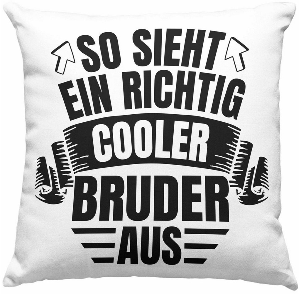 Trendation Dekokissen Trendation - Bester Bruder Der Welt Geschenk Kissen So Sieht Ein Richt Bild 1