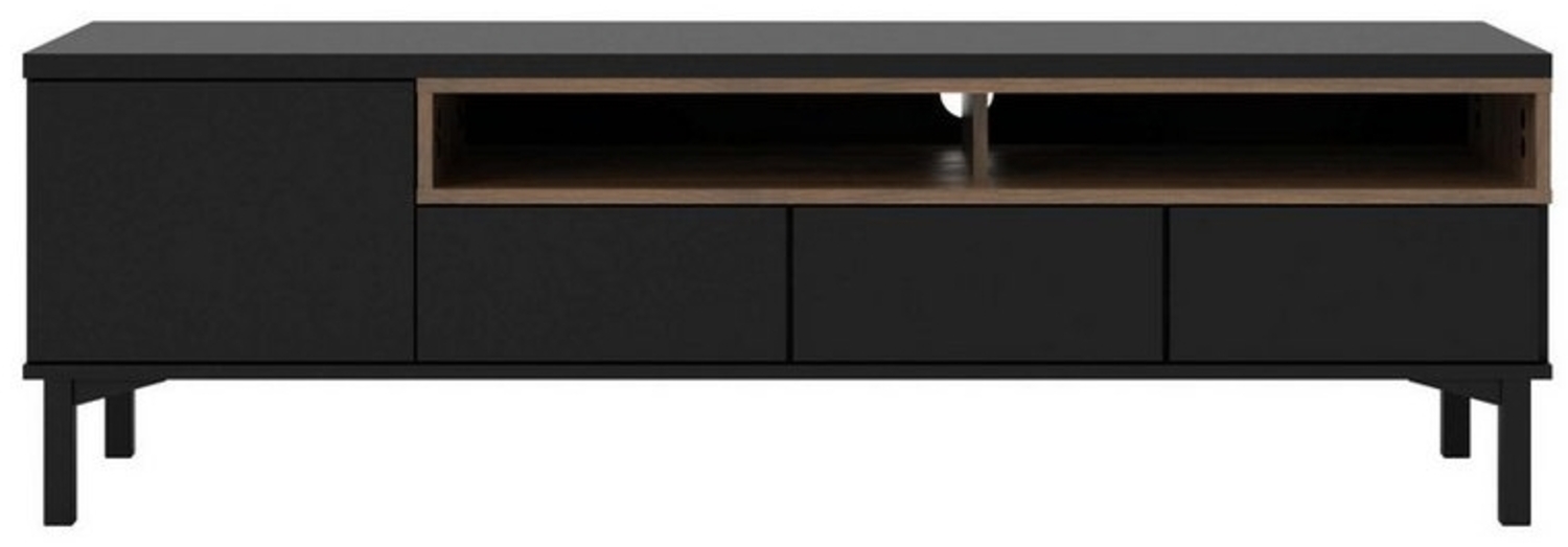 INOSIGN TV-Board Roomers TV-Board, TV-Möbel, TV-Unit, Media-Möbel, Sideboard, Breite/Höhe 156/48 cm, 2 offene Fächer mit Rahmen-Optik, Kabelführung Bild 1