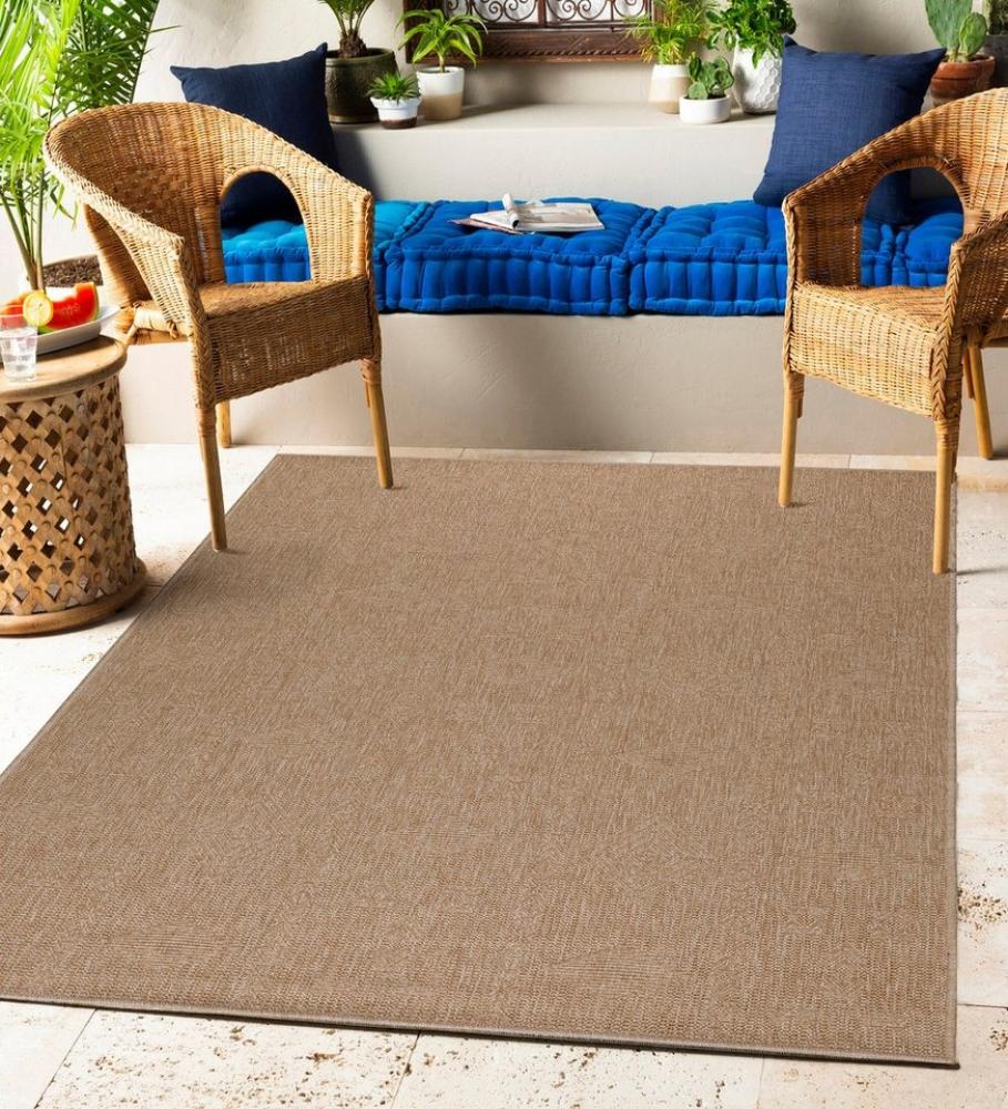 Carpettex Outdoorteppich Vintage Design, Läufer, Höhe: 5 mm, Outdoor Teppich Vintage Design Natur Optik für Küche Balkon Terrasse Bild 1