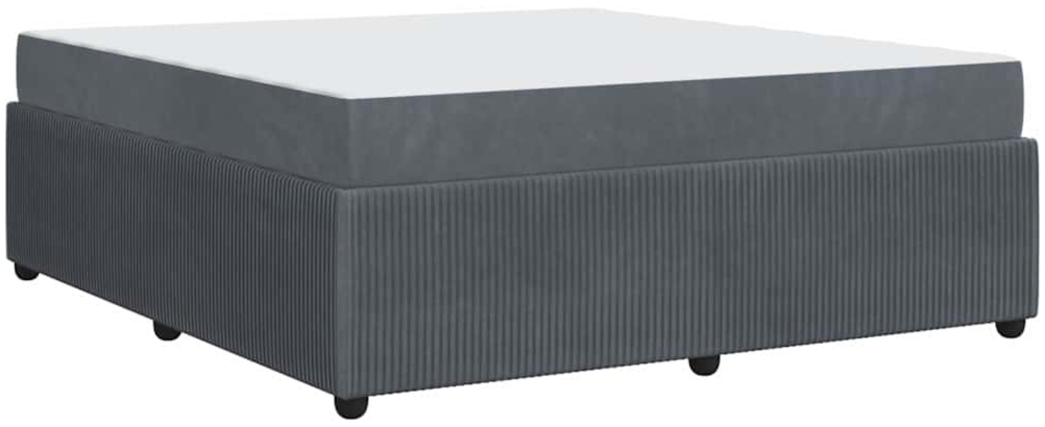 vidaXL Bettrahmen mit Matratze Dunkelgrau 180 x 200 cm Stoff 3398426 Bild 1