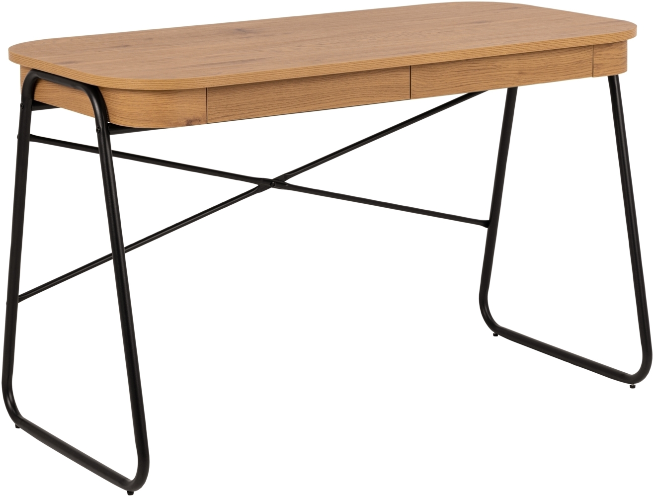 Schreibtisch >Blueton< mit Schublade, in Wildeiche Dekor, MDF - 120x75x60cm (BxHxT) Bild 1