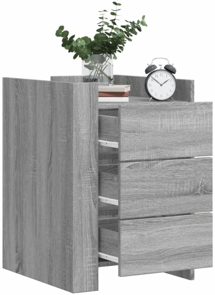 vidaXL Nachttisch Grau Sonoma 45x50x65 cm Holzwerkstoff 848309 Bild 1