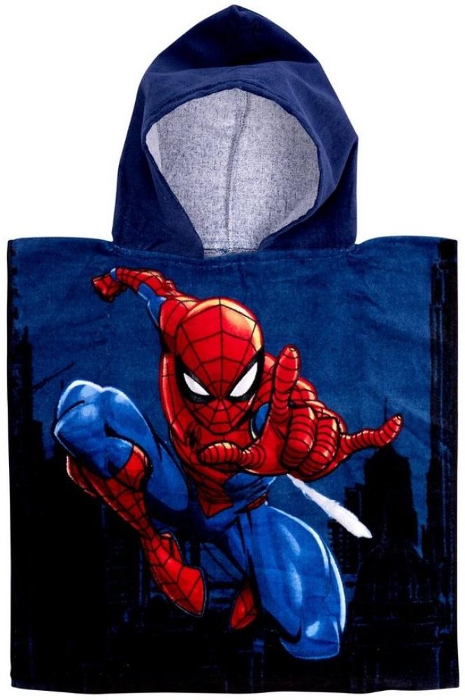 United Labels® Strandtücher Marvel - Spiderman - Badeponcho Baumwolle 100 x 50 cm Bild 1