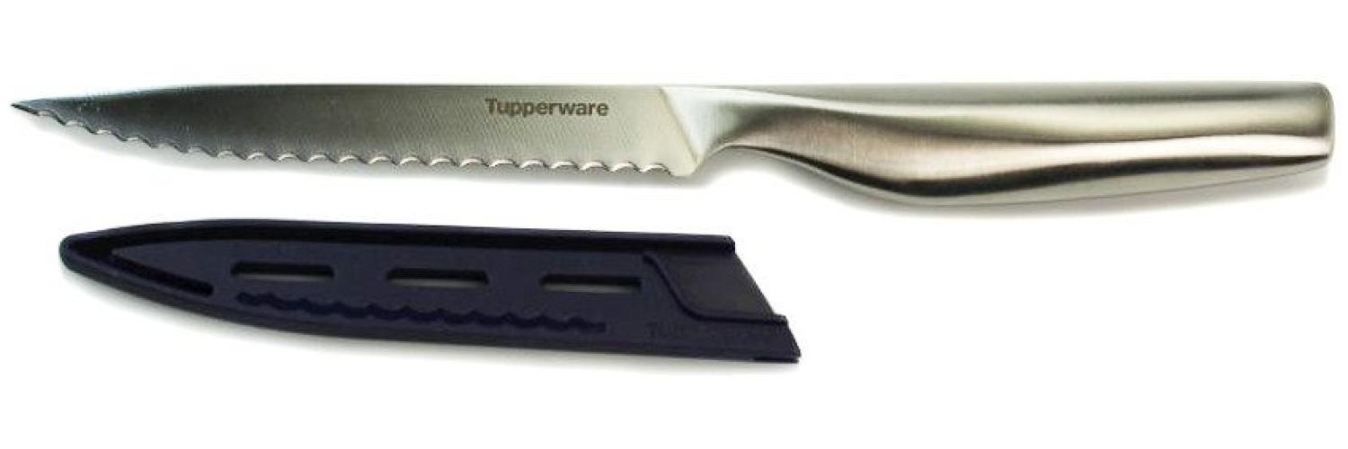 TUPPERWARE Zubereitungsmesser Messer Mastro Phii Serie Universalmesser mit Wellenschliff Bild 1