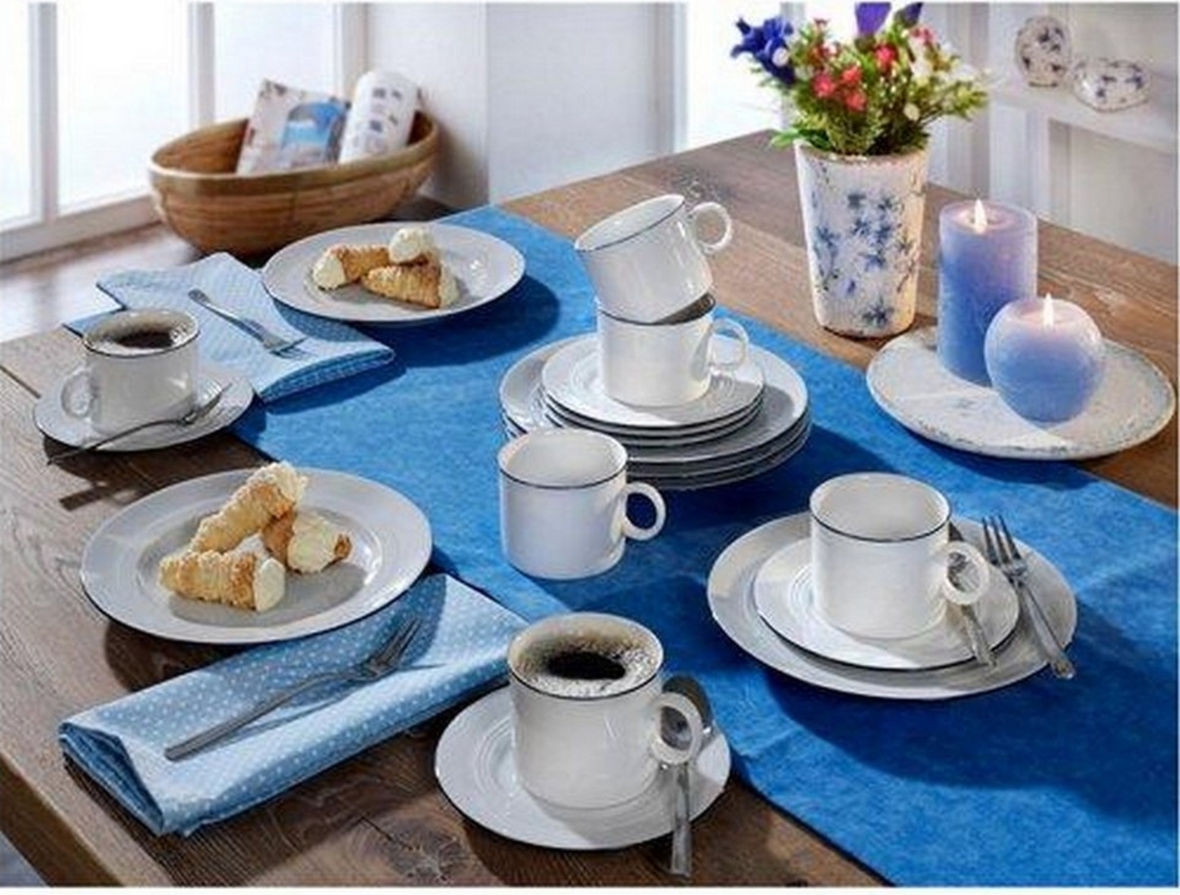 Friesland Porzellan Kombiservice Kaffee-Set 18tlg. Jeverland Kleine Brise Bild 1