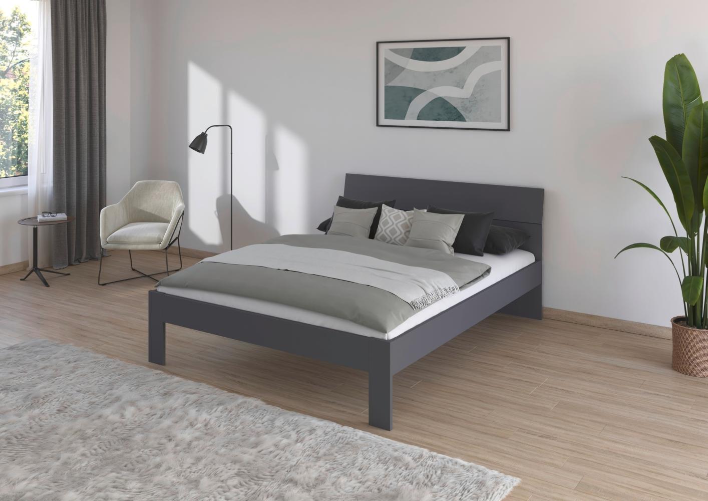 rauch Bett FLEXX, Grau metallic, 185x90x209cm Bild 1