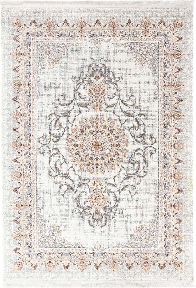 Morgenland Orientalischer Webteppich - Saffron Sensations - rechteckig - 400 x 300 - Creme Bild 1