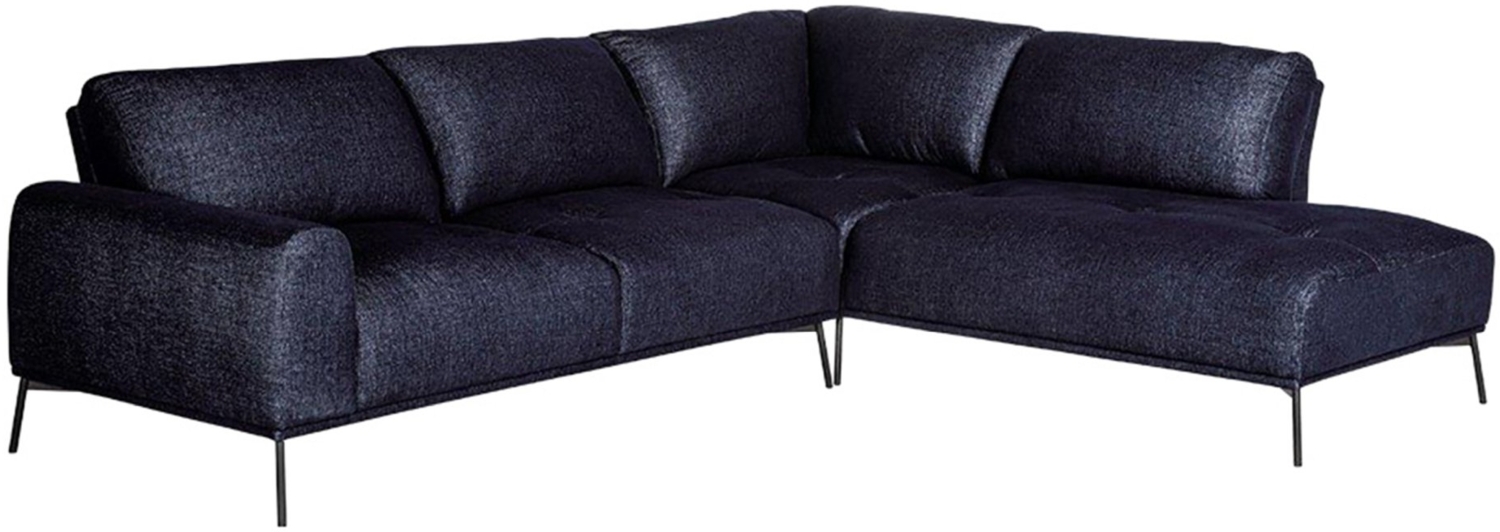 Selsey 'Merukis' Modulare Ecksofa dunkelblau rechtsseitig, 83 x 288 x 232 cm Bild 1