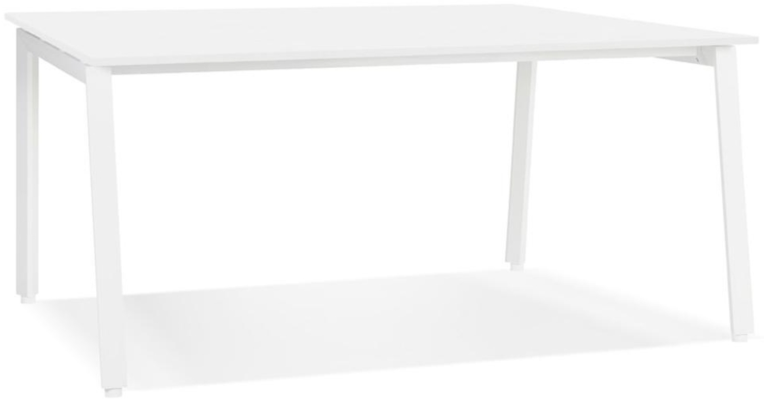 Kadima Design Schreibtisch Mdf | 160x80 cm | Homeoffice modern minimalistisch | weiß | Computertisch Bild 1