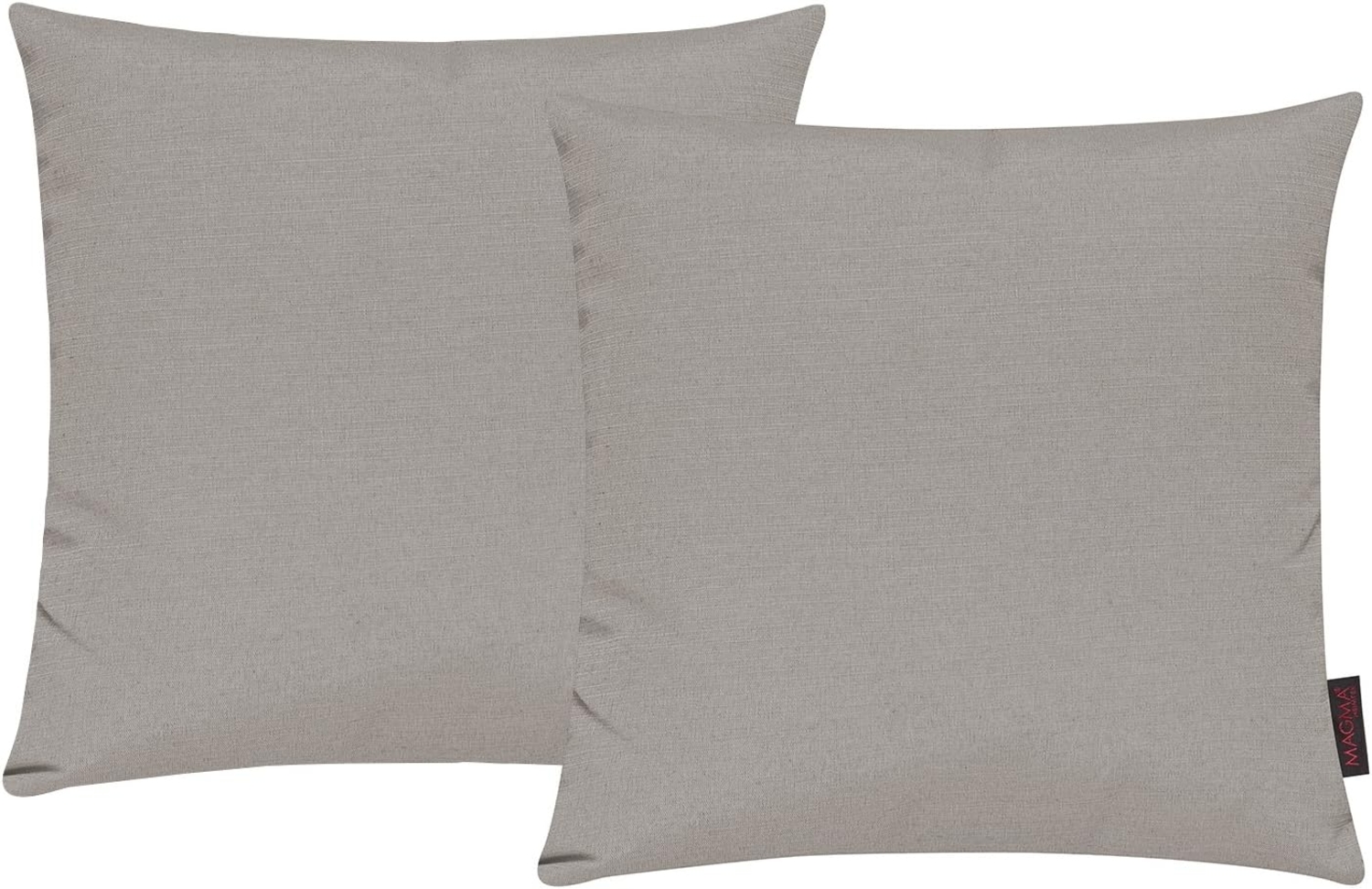 MAGMA Kissenhüllen FINO - ca. 50 x 50 cm - 2er Set taupe Bild 1