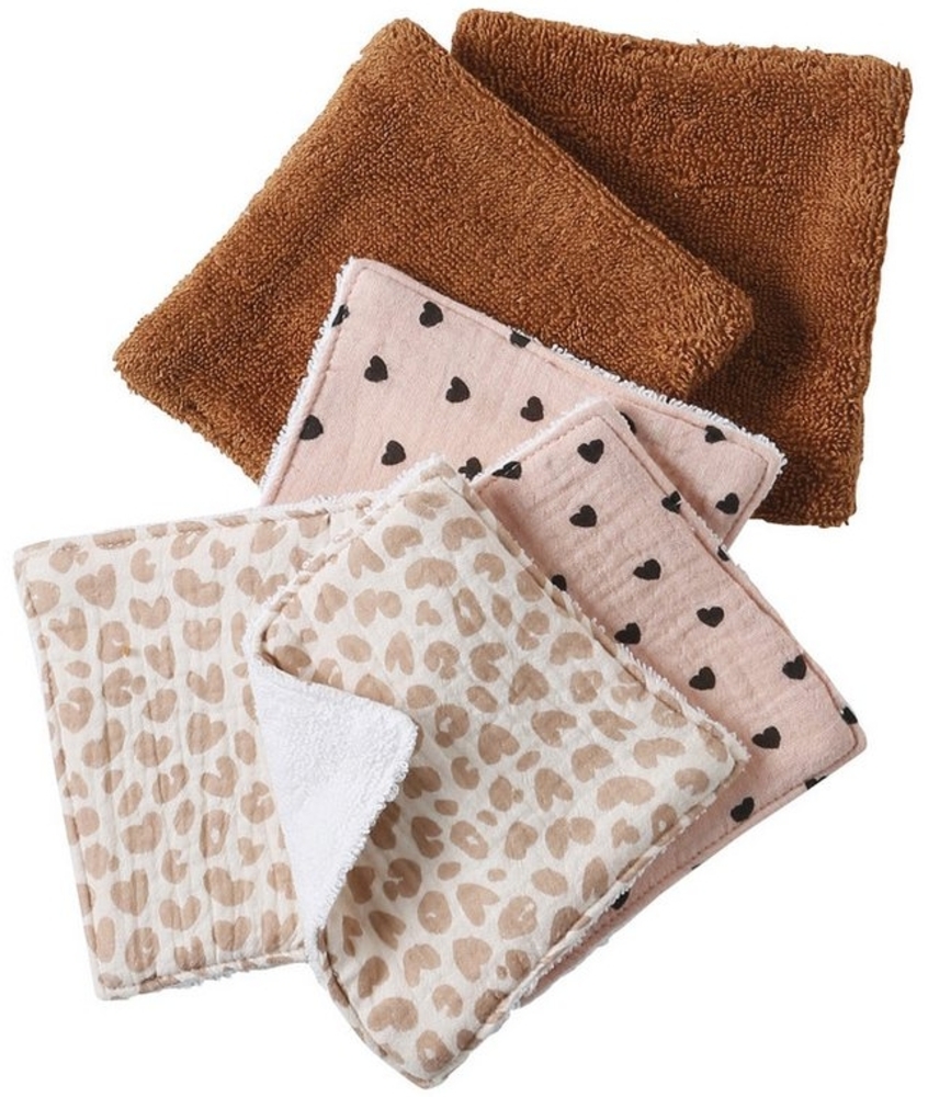 vertbaudet Waschlappen 6er-Pack wiederverwendbare Baby-Feuchttücher Bild 1