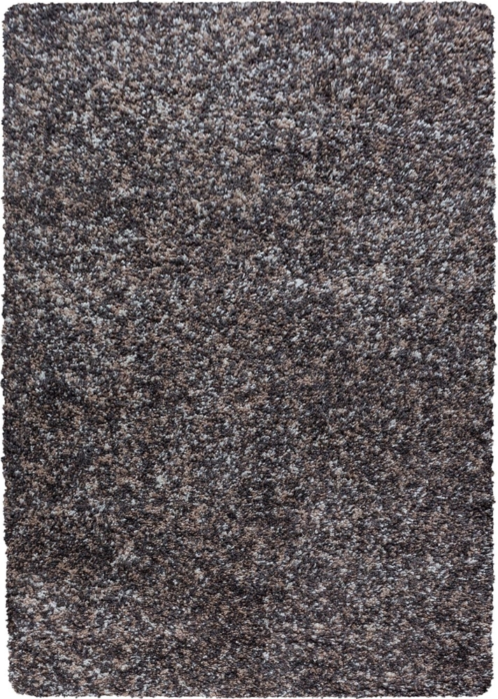 Hochflor Teppich Enrico Läufer - 60x110 cm - Taupe Bild 1