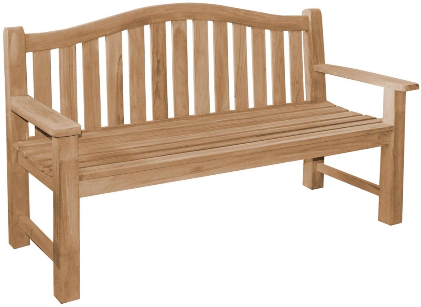 Gartenbank Catania Teak Massivholz - Breite: XXL extra stark 150 cm Bild 1