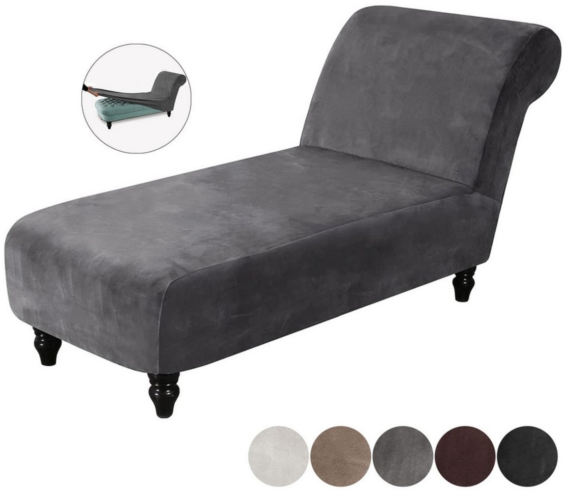 Sunicol Stuhlhusse Smat, Armlose Chaiselongue Abdeckung, Liegesessel Stuhlbezug, Relaxliege Deluxe Stuhlbezüge, Stretch, Anti-Rutsch Bild 1