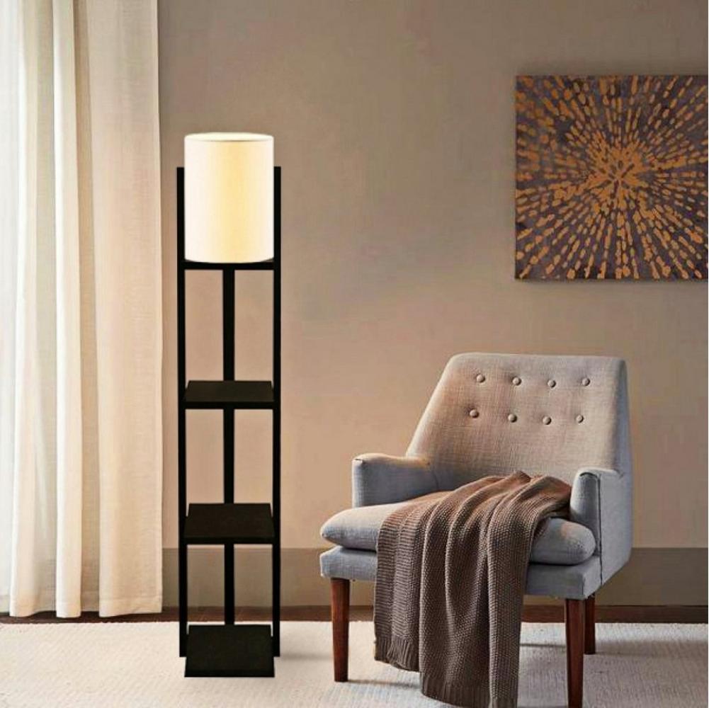 Stehleuchte Rotherham Schwarz / Creme [lux. pro] Bild 1