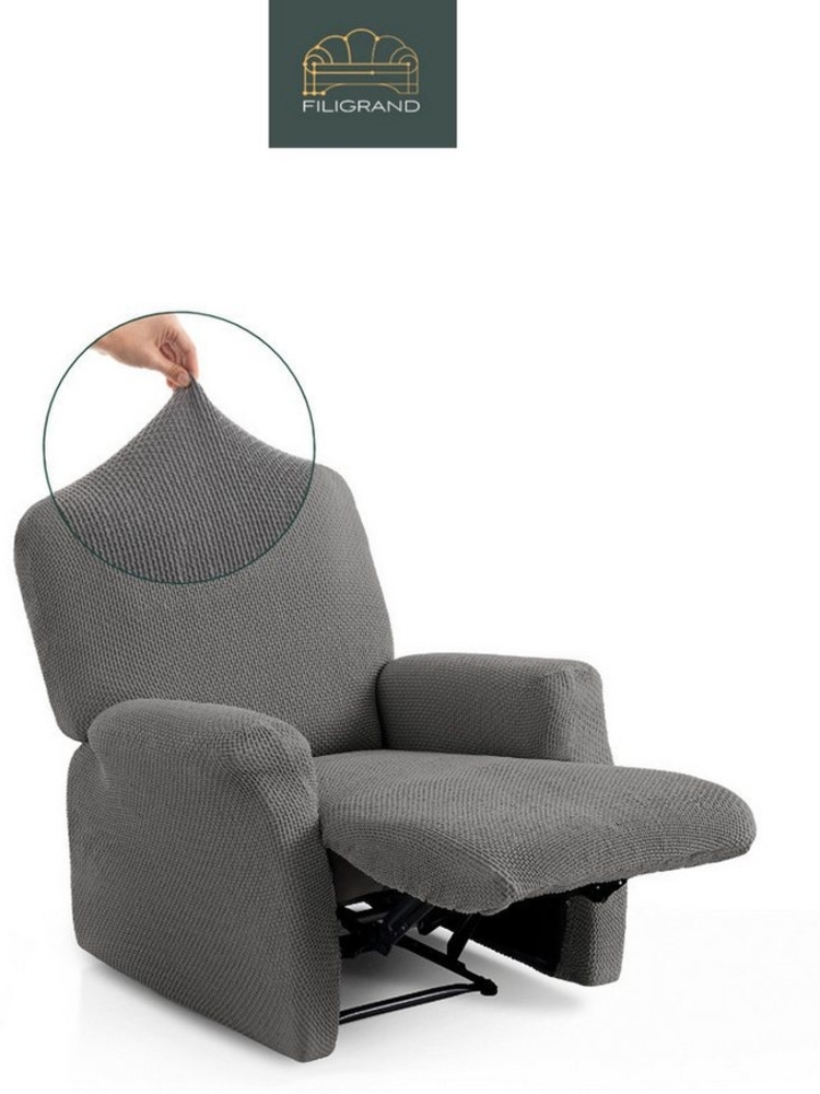 Belmarti Sesselhusse Bezug für Sessel, Relaxsessel, Ohrensessel made in Spain, elastisches Material, hochwertiger und langlebiger Baumwollmix Bild 1