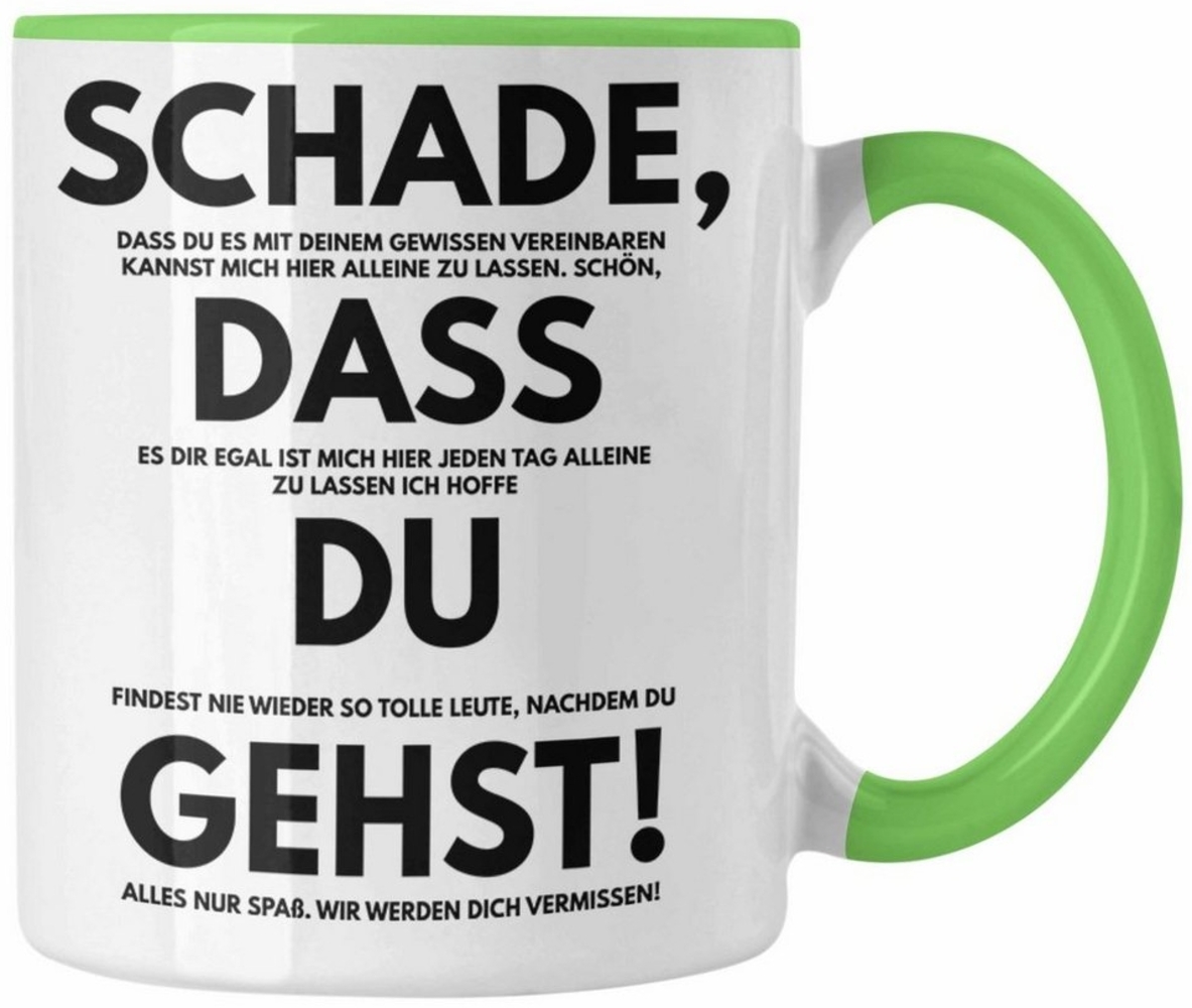 Trendation Tasse Trendation - Schade Dass Du Gehst Jobwechsel Tasse Geschenk Kollegin K Bild 1