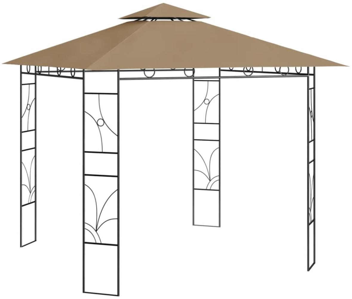 vidaXL Pavillon 3x3x2,7 m Taupe 160 g/m² 313913 Bild 1