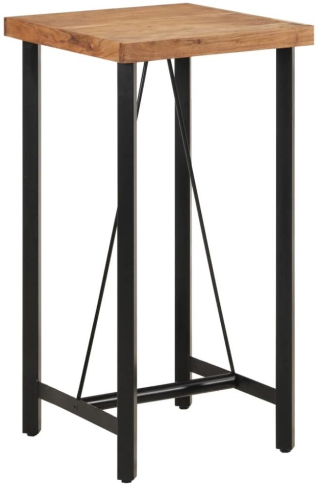 vidaXL Bartisch 55x55x107 cm Massivholz Akazie und Eisen 356369 Bild 1
