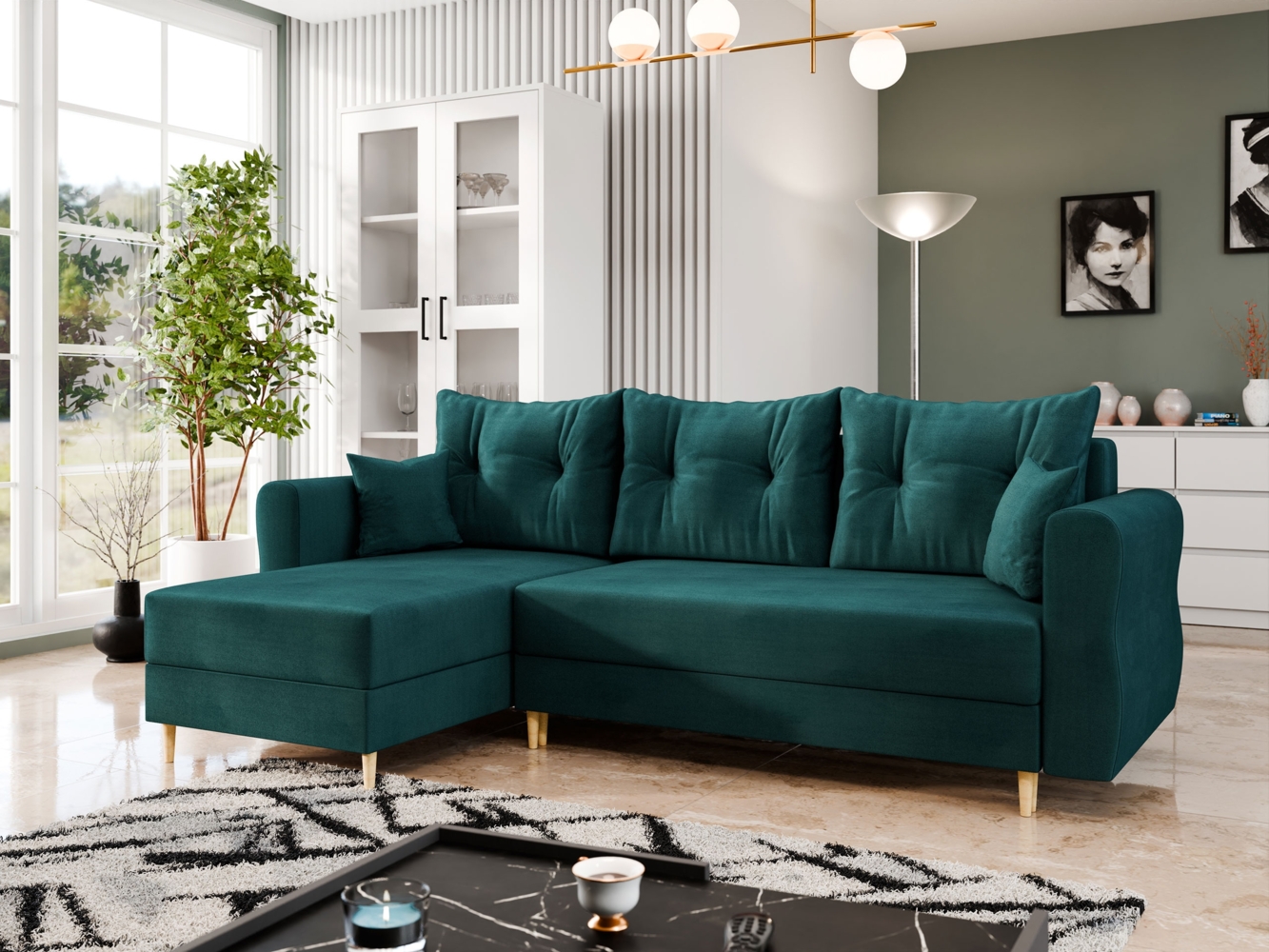 Ecksofa Zyruno L (Farbe: Manila 37) Bild 1