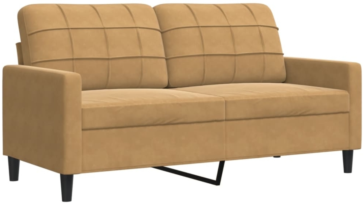 vidaXL 2-Sitzer-Sofa Braun 140 cm Samt 4007631 Bild 1