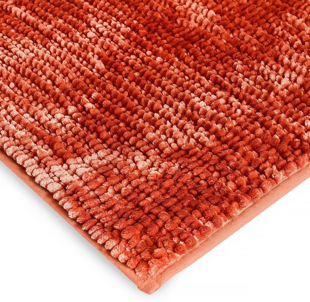 casa pura Badematte Chenille Badematte Coral Deluxe, Schimmernde Farben, Höhe 20 mm, Chenille-Struktur, Maschinenfest, 100% Polyester Bild 1