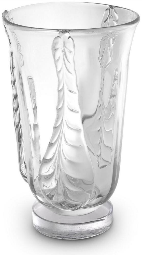 Casa Padrino Luxus Deko Glas Vase Ø 26 x H. 42 cm - Elegante mundgeblasene Blumenvase - Deko Accessoires Bild 1