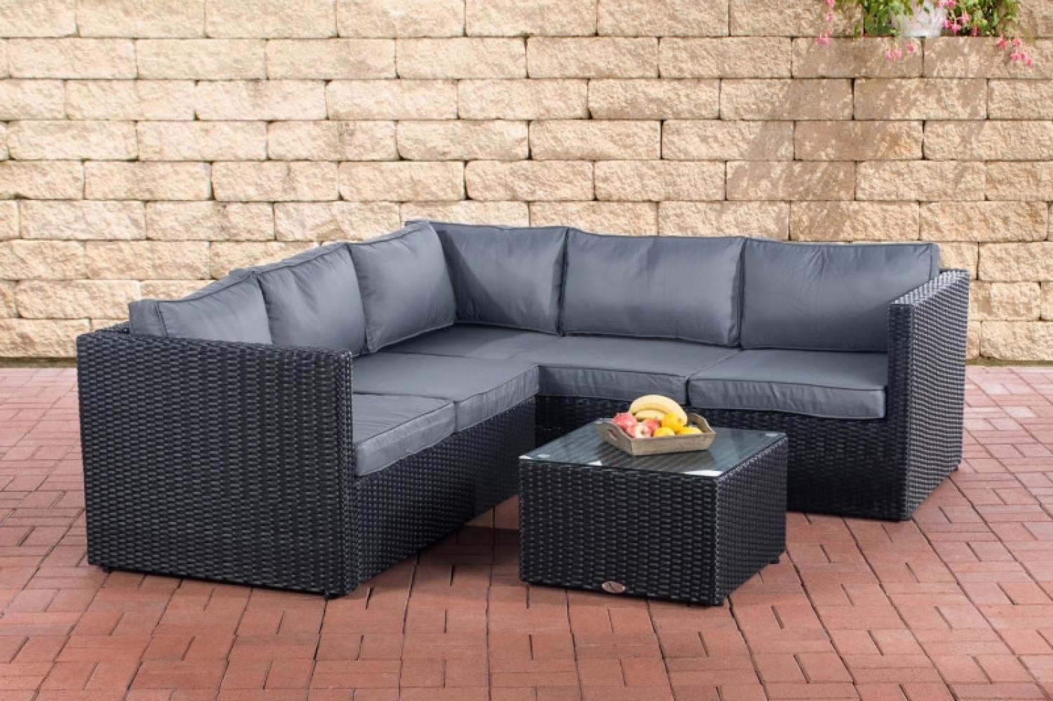 Ecksofa-Garnitur Liberi 5mm Eisengrau (Farbe: schwarz) Bild 1