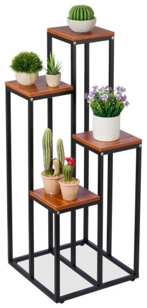 Schwarze Blumentreppe mit 4 Ablagen 10038796_746 Bild 1