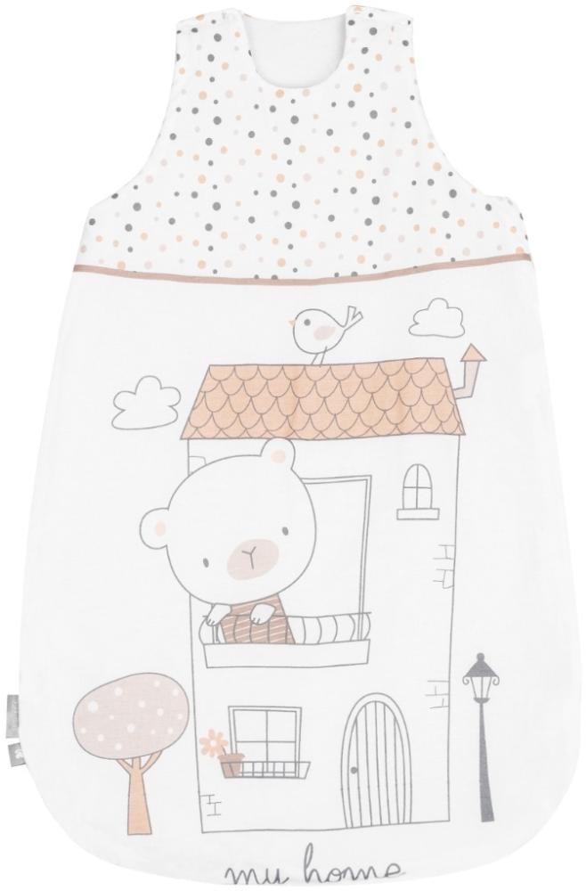 Kikkaboo Baby Schlafsack My Teddy 0-6 Monate 3. 3 TOG Reißverschluss Länge 70 cm weiß Bild 1