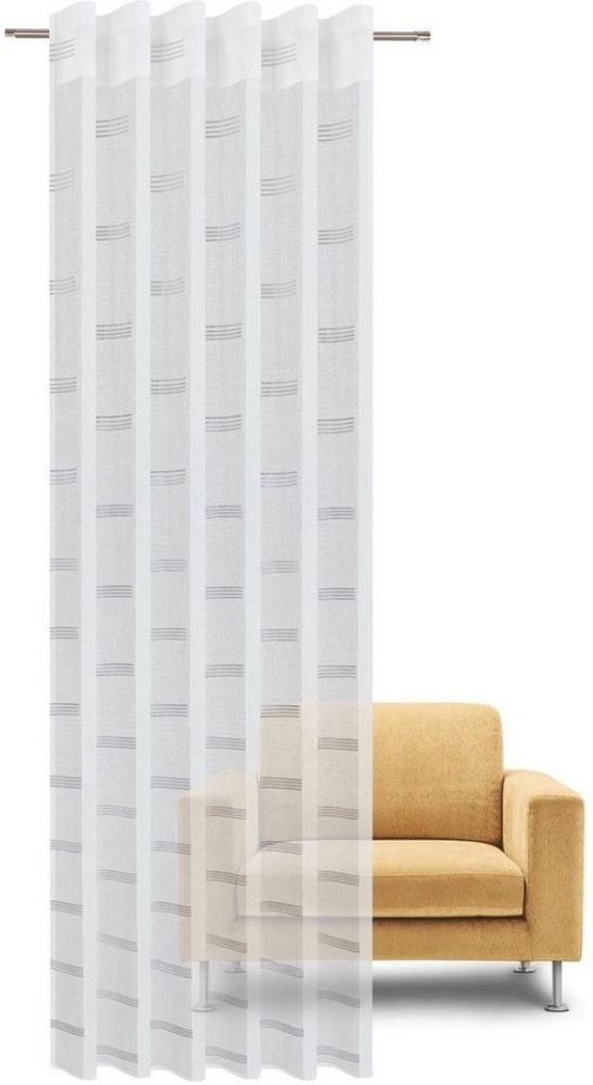 Gerster Gardine Karin, Kräuselband (1 St), transparent, Wirkware, Moderner Fertigschal Bild 1
