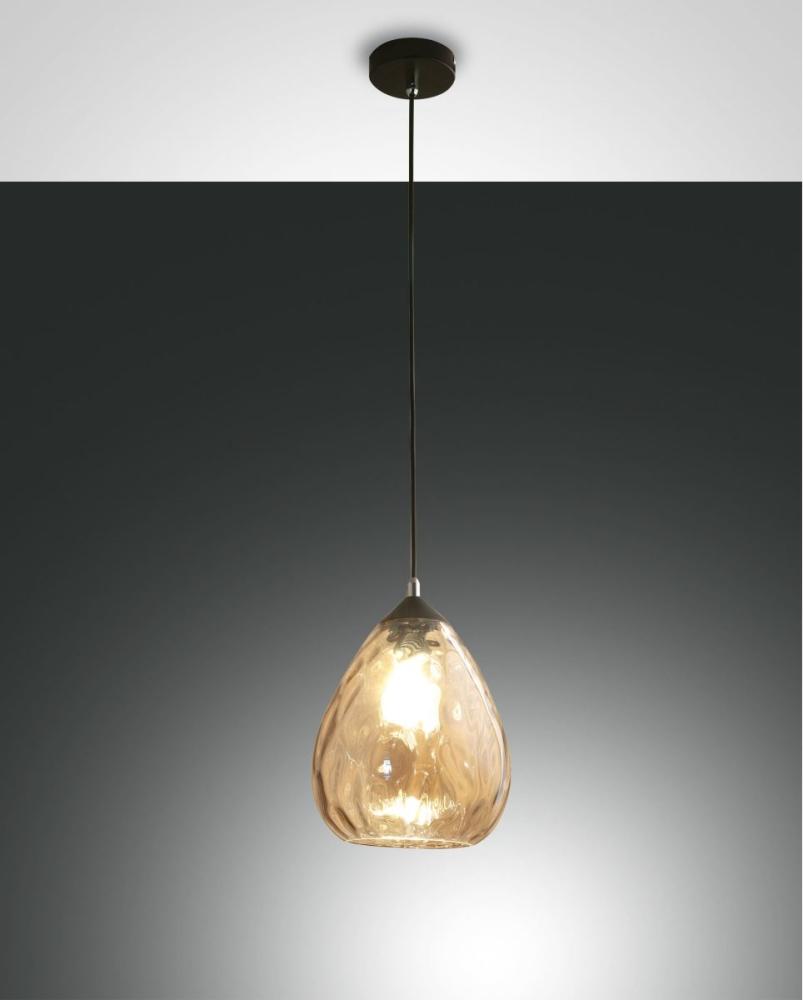 FABAS LUCE No. 3518-40-125 Pendelleuchte Gisella E27 1-flammig amber Bild 1