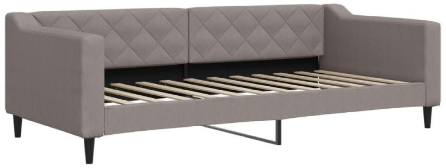 vidaXL Tagesbett Taupe 90x200 cm Stoff 354164 Bild 1