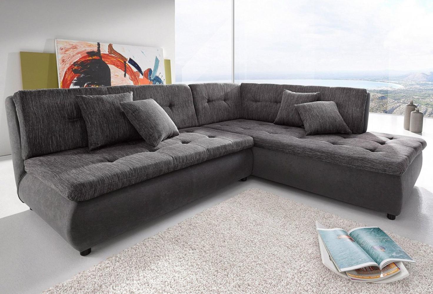 Trends by HG Ecksofa Pool L-Form, wahlweise mit Bettfunktion, frei im Raum stellbar Bild 1