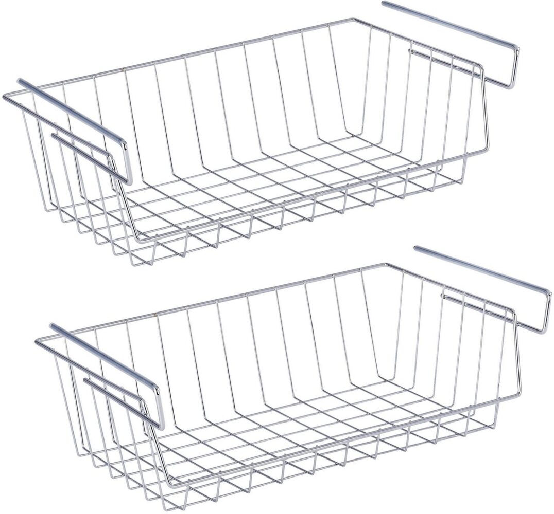 WENKO Einhängekorb (Set, 2 St), Metall mit Anti-Rutsch-Gummierung Bild 1