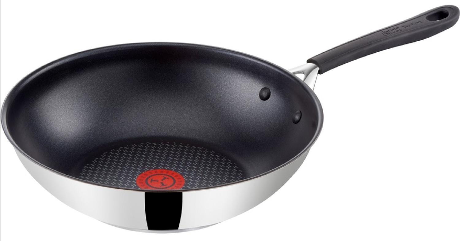 Tefal E85719 Jamie Oliver Pfannenset 3 tlg Induktion, Pfanne 24 cm, Wok 28 cm, Schmorpfanne 25 cm Bild 1