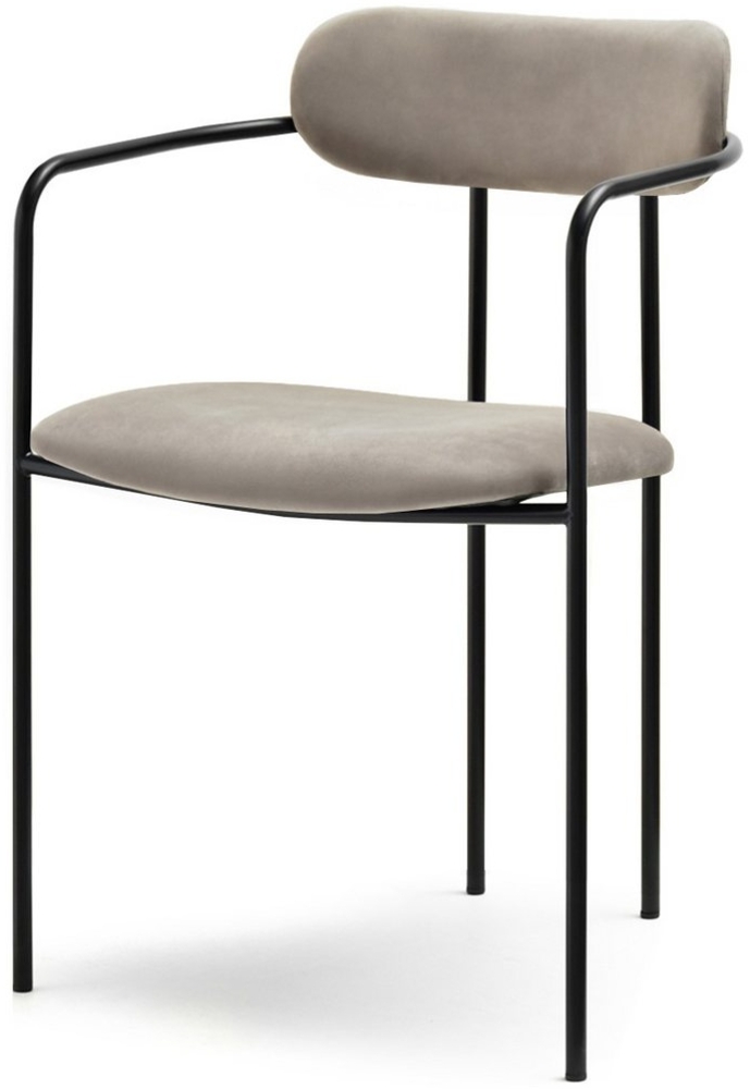 Compleo Stuhl minimalistischer Esszimmerstuhl MALI, Metallrahmen Bild 1