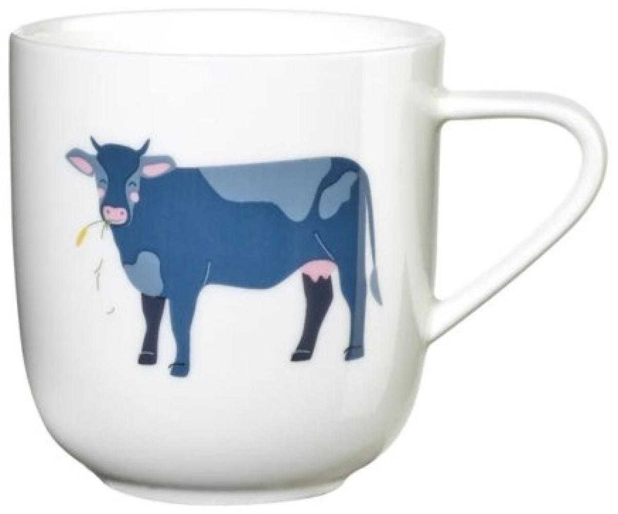 ASA Selection kids Henkelbecher Kuh Kerstin, Henkel Becher, Tasse, Teetasse, Fine Bone China, Weiß Glänzend, 250 ml, 38068314 Bild 1