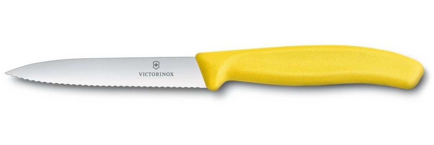 Victorinox Gemüsemesser Swiss Classic Gemüsemesser 10cm, Wellenschliff, farbig Bild 1