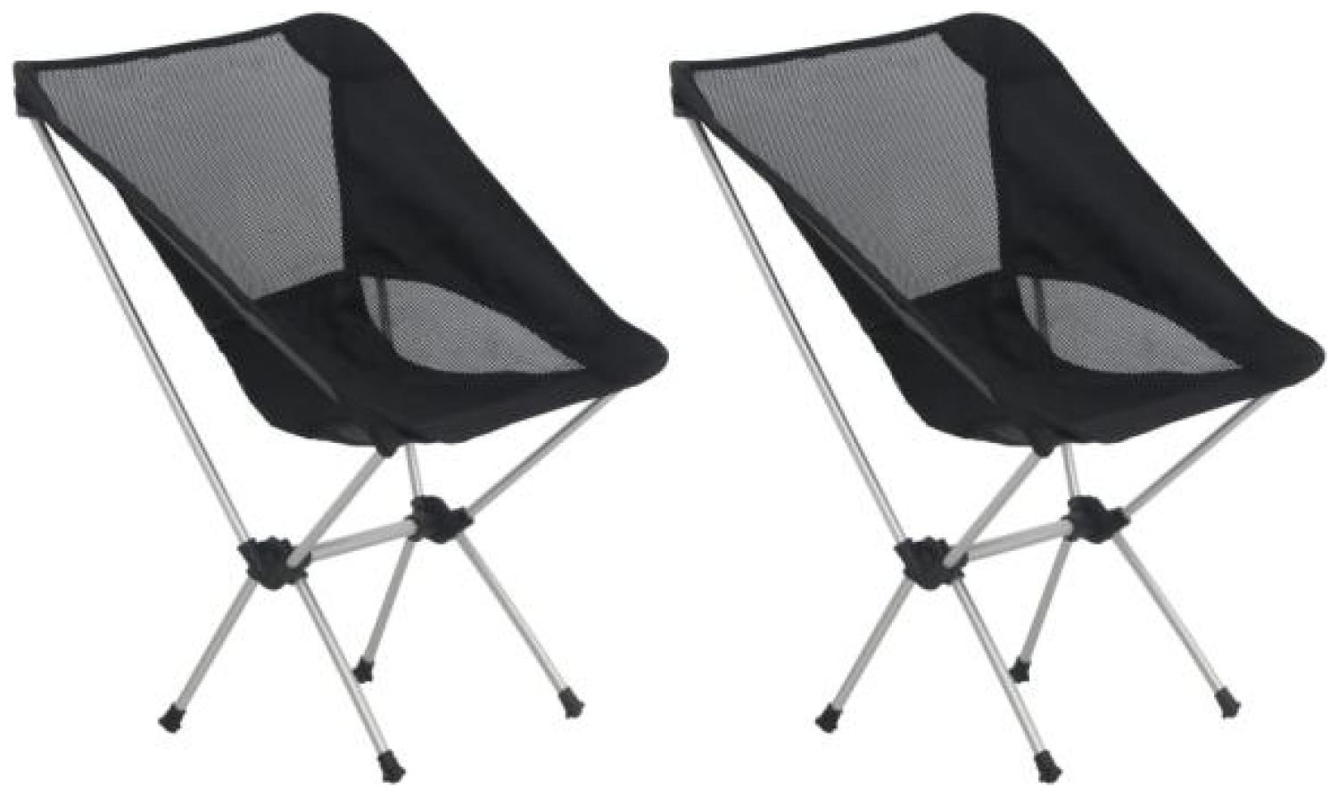 vidaXL Klappbare Campingstühle 2 Stk. mit Tragetasche 54x50x65 cm Alu 47797 Bild 1