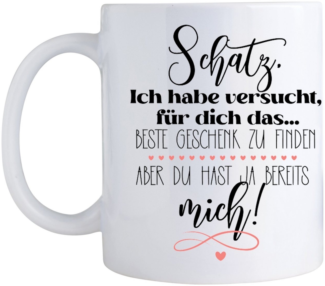 Giftandprint Tasse Du lieblingsmensch,Valentinstag, Valentinstaggeschenk, Kaffeetasse, Ink. Geschenkbox, Zum Valentinstag, Geschenke für Sie/Ihn Bild 1