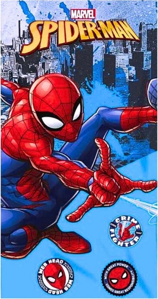 Spiderman Badetuch Marvel, Baumwolle, Kinder Strandtuch 70 x 140 cm Bild 1