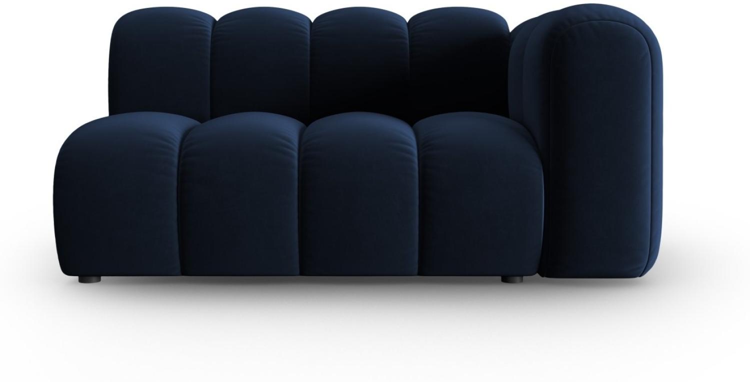 Micadoni Modulares Sofa Lupine 2-Sitzer Rechts Samtstoff Königsblau Bild 1