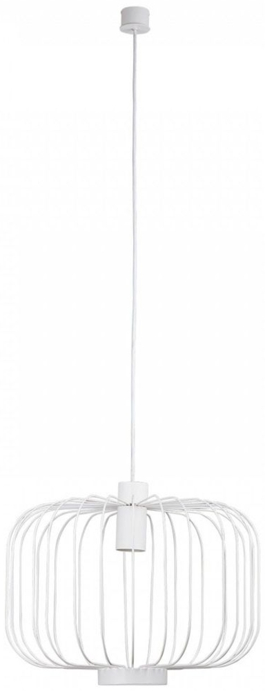 s.luce Rooms L direkt & indirekte Gitter-Hängeleuchte Ø 48cm Weiß Bild 1