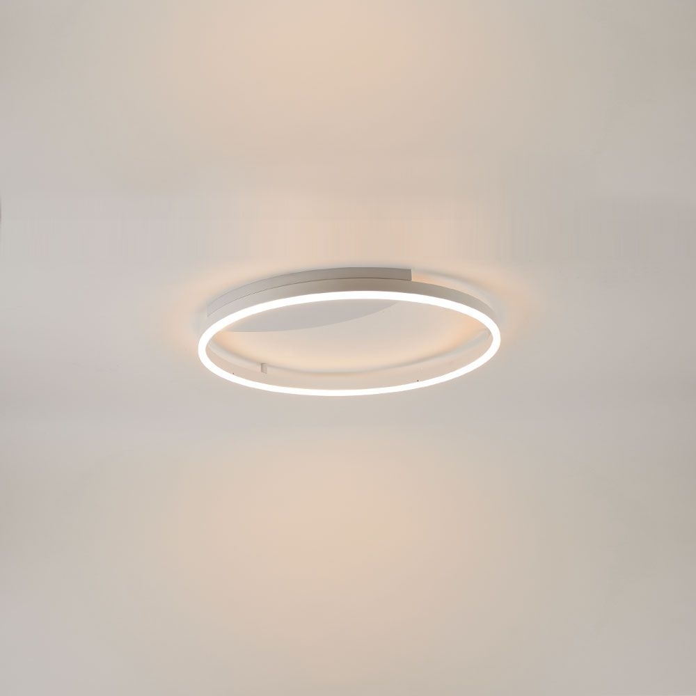 s.luce LED Ring Wandlampe & Deckenleuchte Dimmbar modern rund Weiß Ø 60cm Bild 1