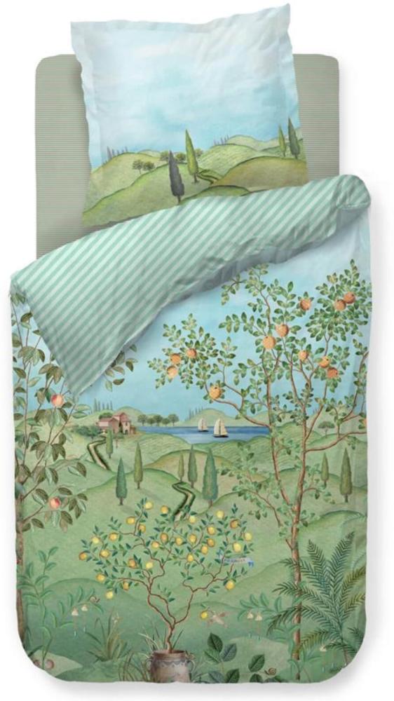 Pip Studio Bettwäsche La Campagna Green 200 x 200 + 2x 80 x 80 cm Bild 1