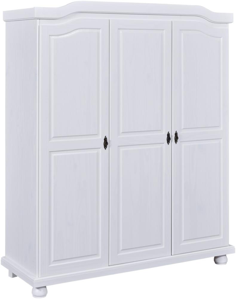 Kleiderschrank >Bastian< (BxHxT 150 x 180 x 56 cm) in Weiss - 150x180x56 (BxHxT) Bild 1