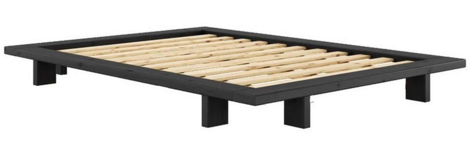 Karup Design Bettgestell JAPAN BED Bodenbett, Holzrahmen, Futonbett, Jugendbett, Holzbett, Massivholzbett mit Lattenrost, Kiefer massiv, Doppelbett ohne Kopfteil Bild 1